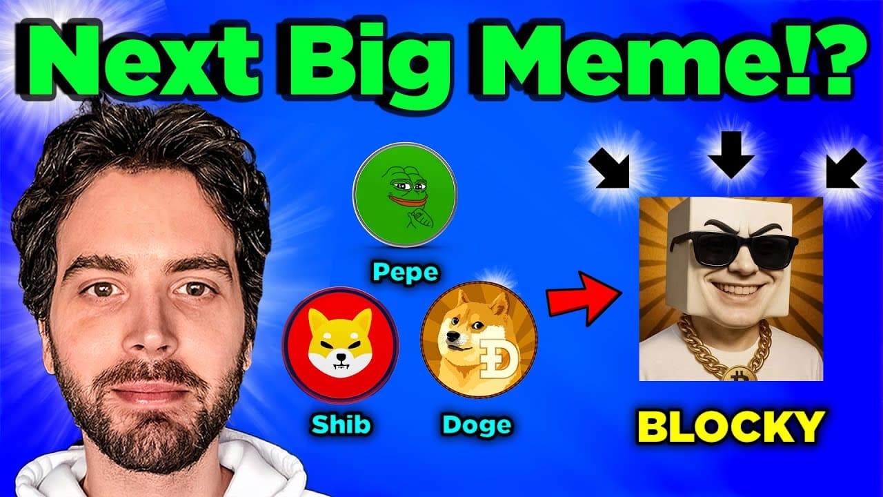 Video thumbnail: DISCOVERED: The Next Big Ai Meme Coin is on Solana!? BLOCKY